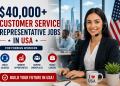 $40,000+ Customer Service Representative Jobs in USA for Foreign Workers