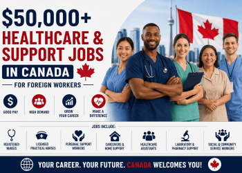 $50,000+ Healthcare & Support Jobs in Canada for Foreign Workers