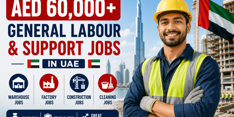 AED60,000+ General Labour & Support Jobs in UAE for Foreign Workers