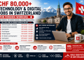 CHF 80,000+ Technology & Digital Jobs in Switzerland for Foreign Workers