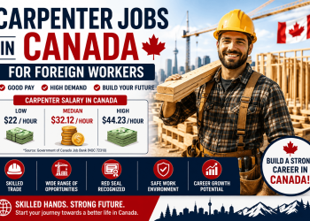 Carpenter Jobs in Canada for Foreign Workers: Salary & Requirements