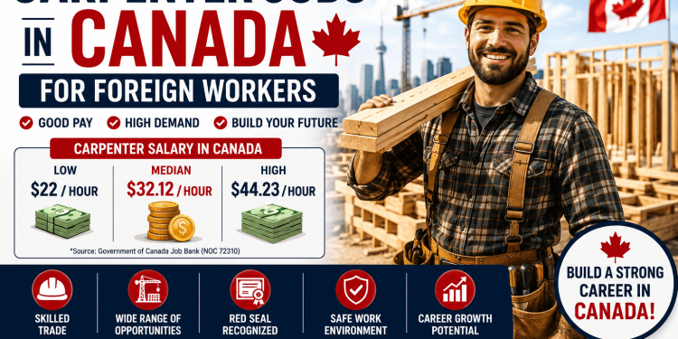 Carpenter Jobs in Canada for Foreign Workers: Salary & Requirements