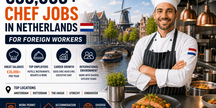 €35,000+ Chef Jobs in Netherlands for Foreign Workers