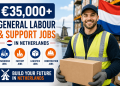 €35,000+ General Labour & Support Jobs in Netherlands for Foreign Workers