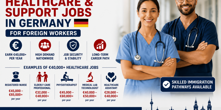 €40,000+ Healthcare & Support Jobs in Germany for Foreign Workers