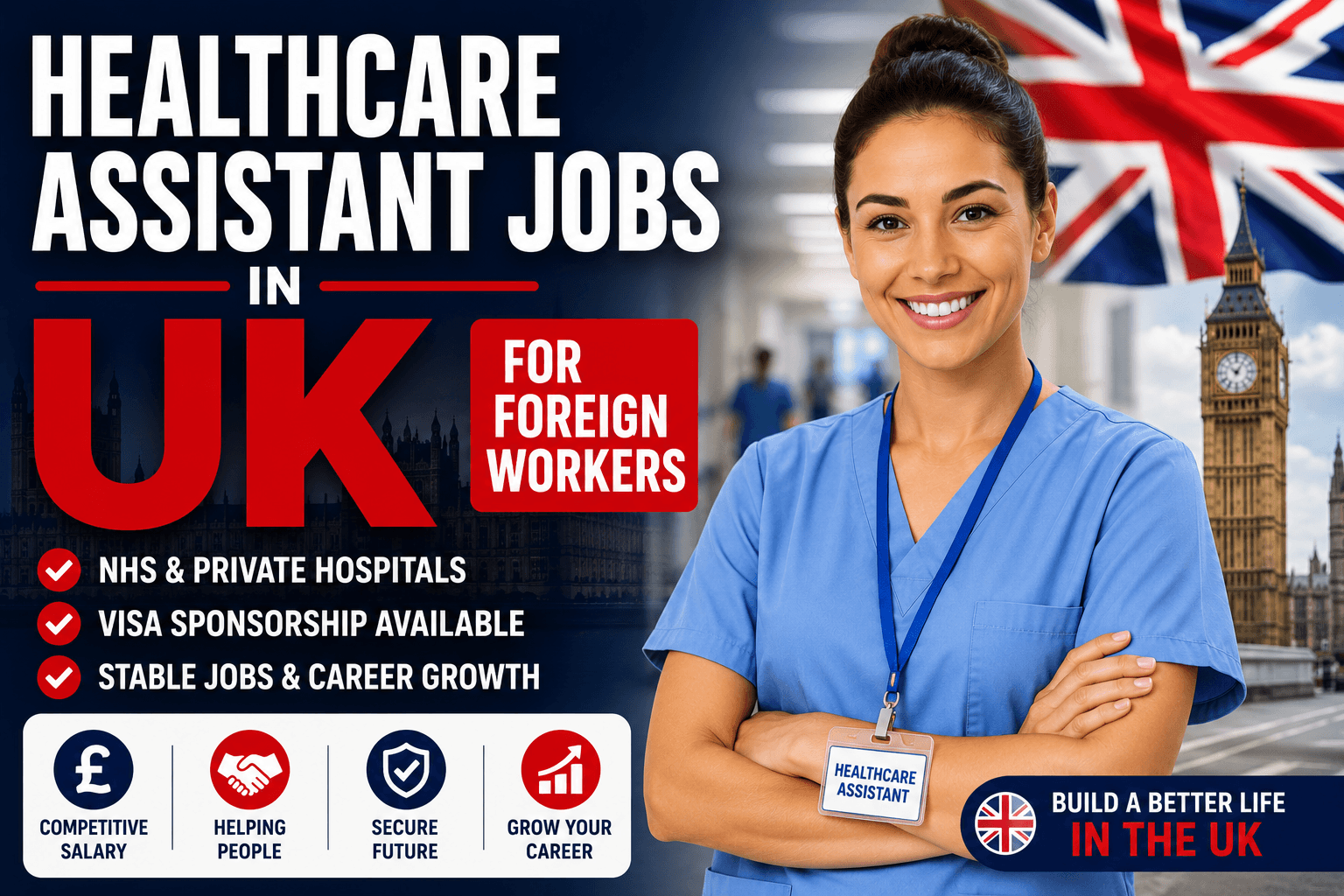 Healthcare Assistant Jobs in UK for Foreign Workers - Salary & Requirements