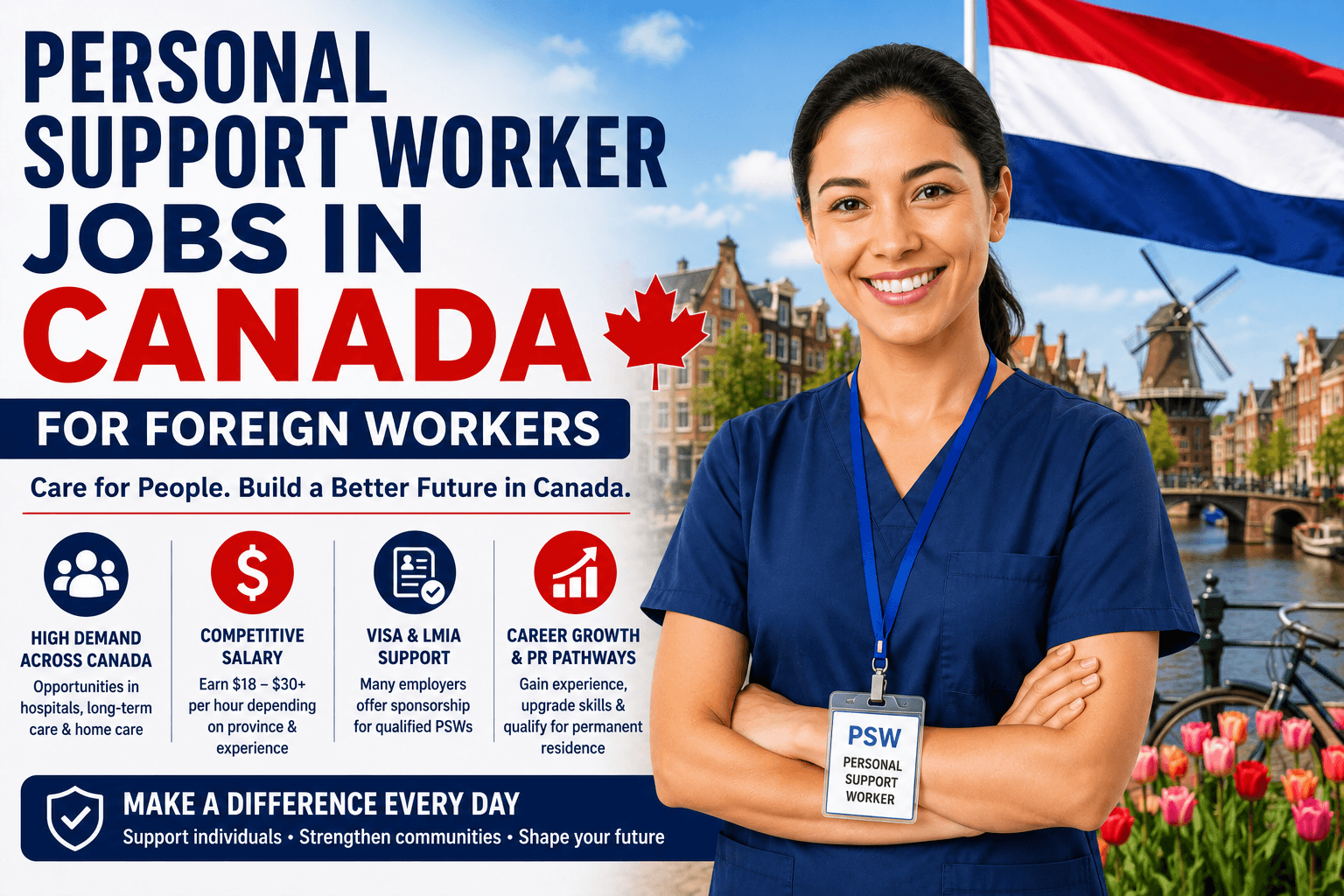 Personal Support Worker Jobs in Canada for Foreign Workers - Salary & Requirements